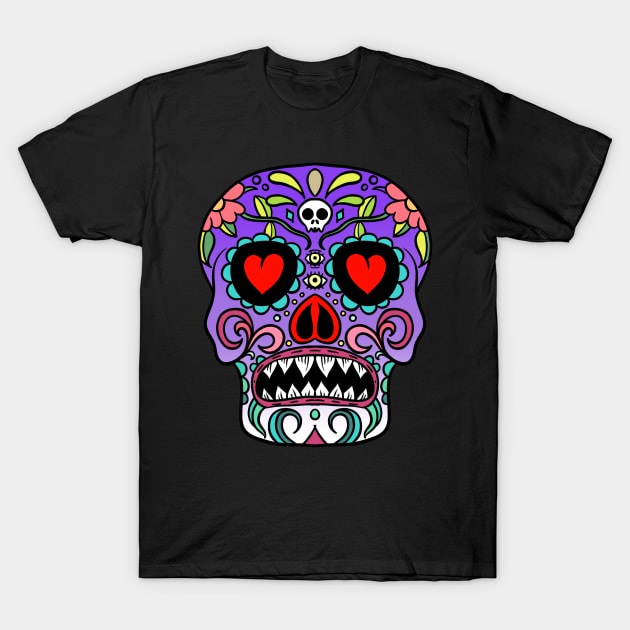 Sugar skull T-Shirt by fakeface